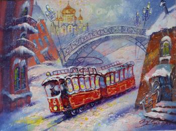 Christmas tram. Sidoriv Zinovij