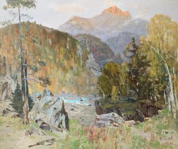Evening in the Mountains. Zakharov Ivan