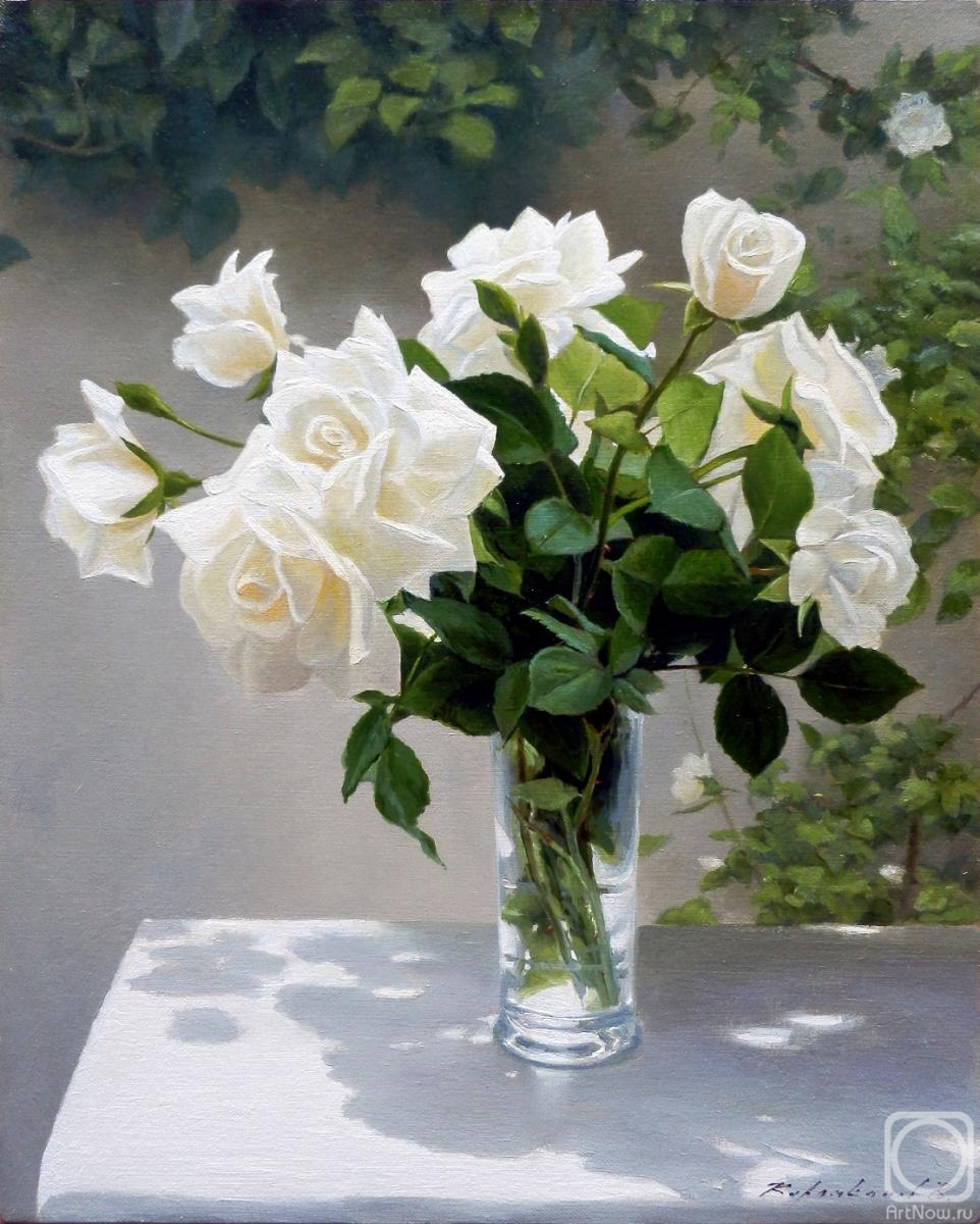 Karlikanov Vladimir. White roses