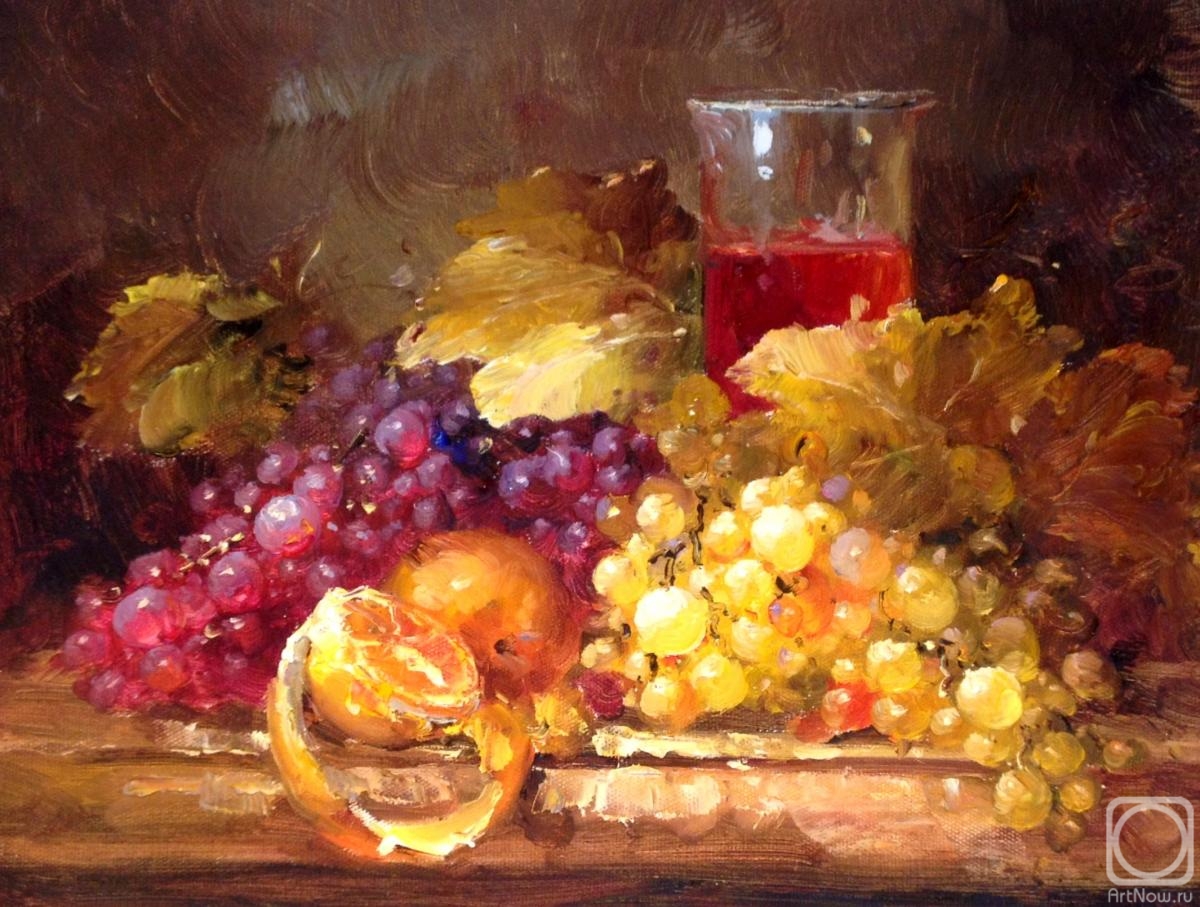 Smorodinov Ruslan. Still life with grapes