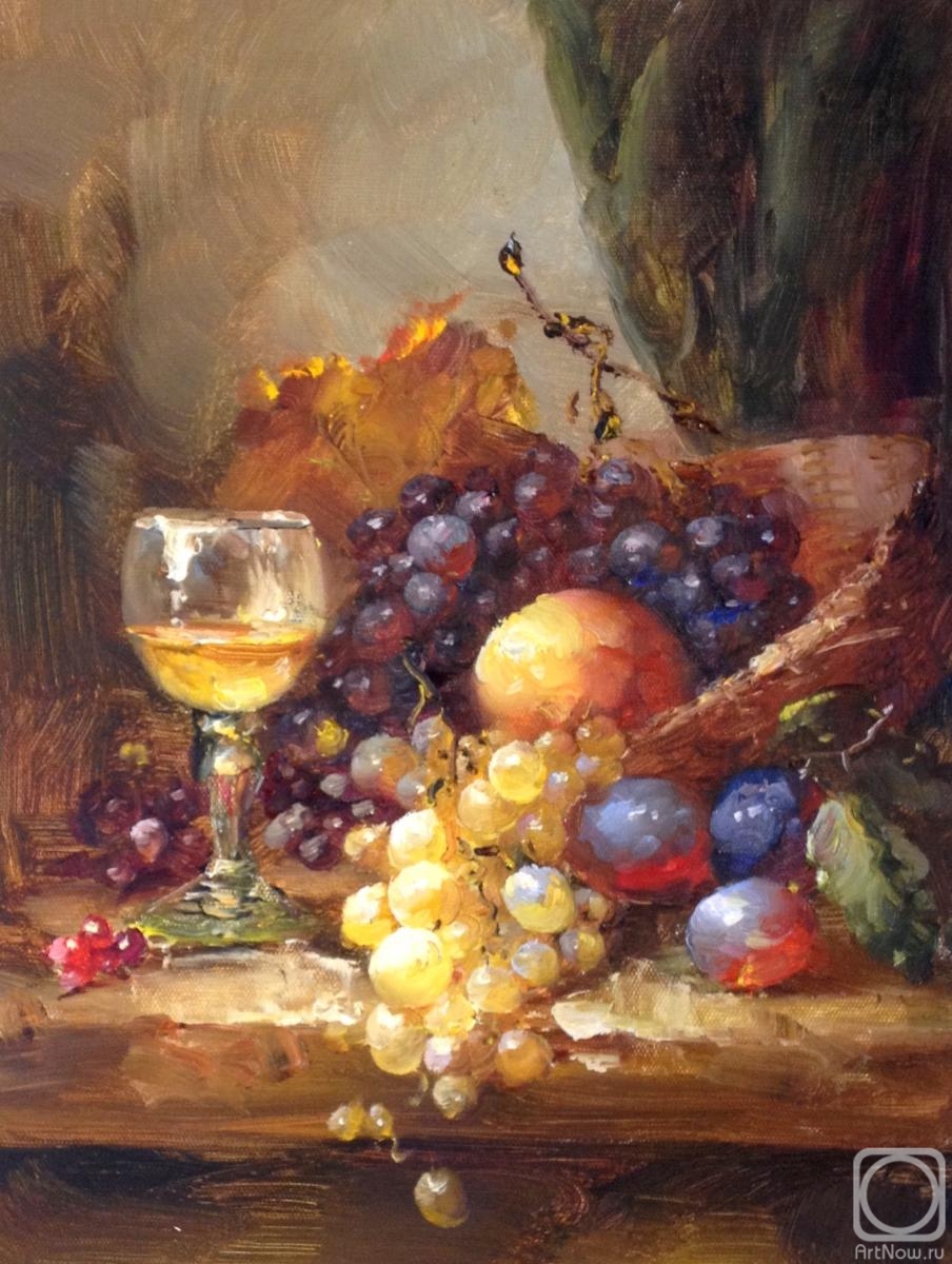 Smorodinov Ruslan. Still life with a glass of wine