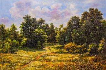 Copy of Ivan Shishkin's painting. The Edge of Deciduous Forest. Kamskij Savelij