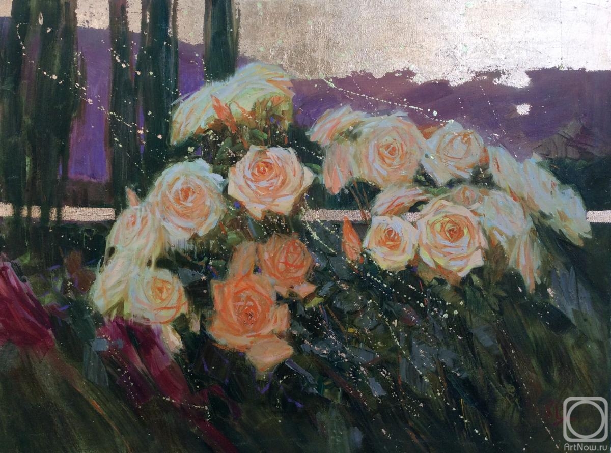 Komarova Elena. Evening roses
