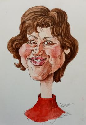 Self-portrait - 3, friendly cartoon. Dobrovolskaya Gayane