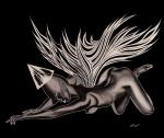 Svetlyy Aleksandr. Flaming Angel (Art cycle "Angels")
