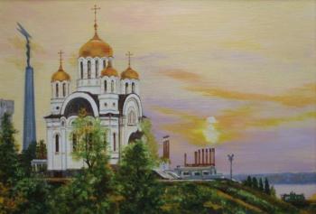 The temple on the bank of the beloved Volga