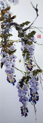 Flowering wisteria. Mishukov Nikolay