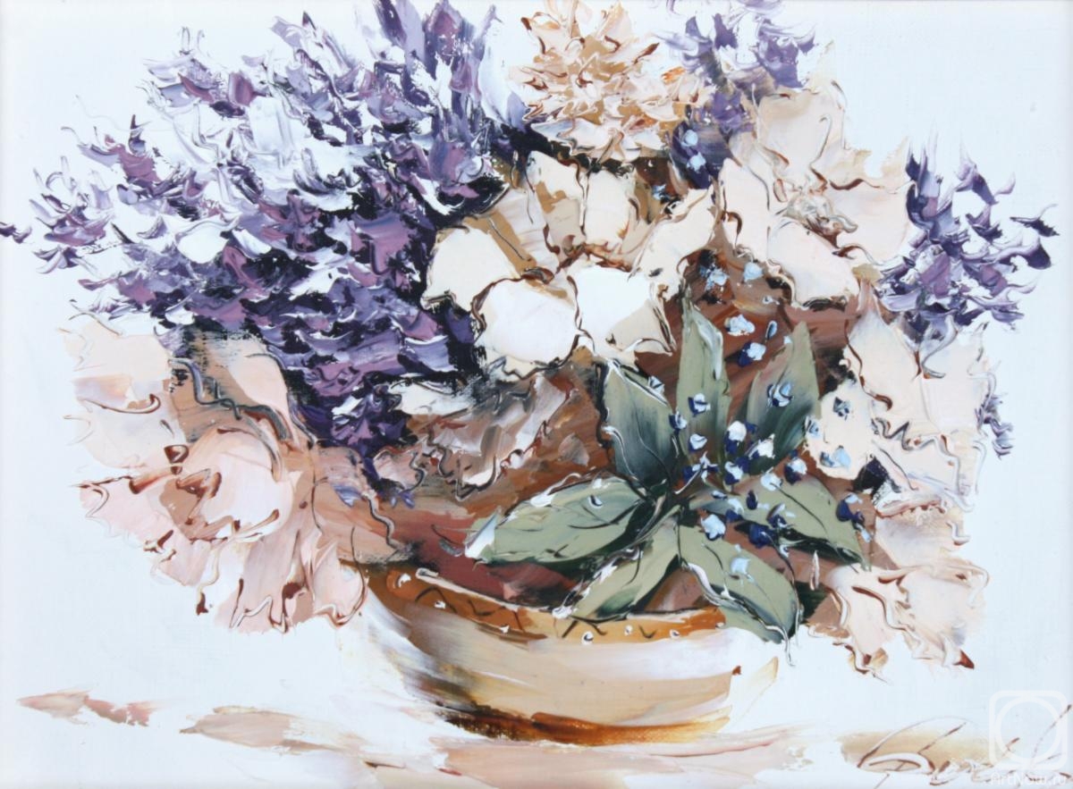 Boyko Evgeny. Bouquet in purple tones