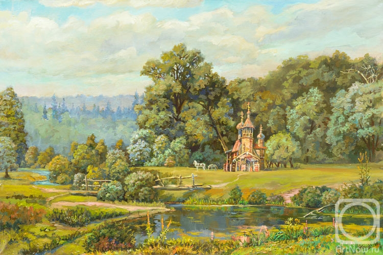 Panov Eduard. The temple on the edge of the forest