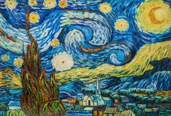 Copy of van Gogh's Starry night. Vlodarchik Andjei