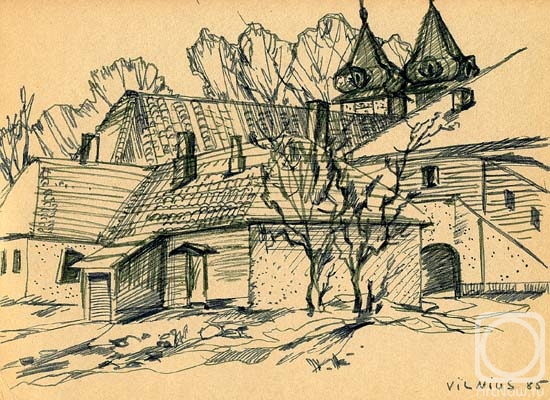 Gerasimov Vladimir. Vilnius, sketches 2