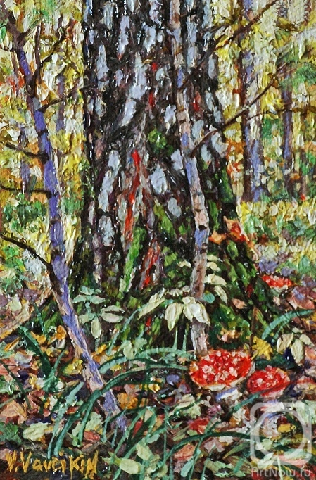 Vaveykin Viktor. At the roots of an old birch tree
