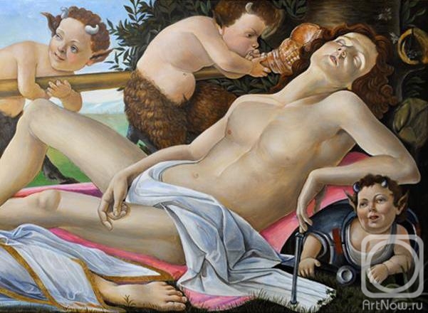 Zhukoff Fedor. Venus and Mars. A copy of painting by Sandro Botticelli