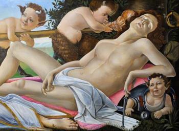 Venus and Mars. A copy of painting by Sandro Botticelli. Zhukoff Fedor