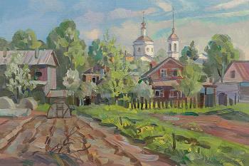 Vegetable gardens in May. Zhlabovich Anatoly