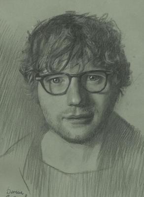Portrait of Ed Sheeran (). Chernov Denis