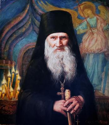 Portrait of Schema-Archimandrite Elijah (Nozdrin). Simonova Olga