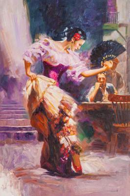 Copy of the painting of Pino Denis. Dancer. Kamskij Savelij