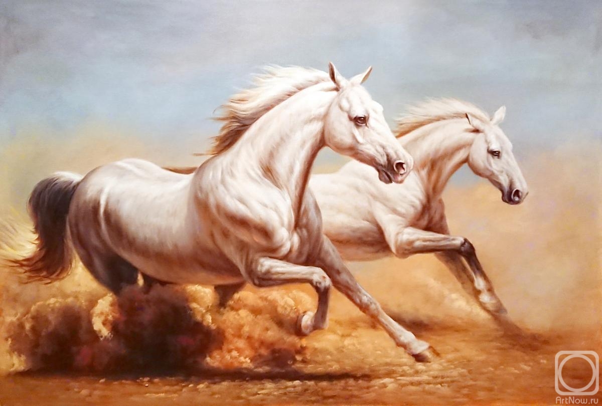 Smorodinov Ruslan. White horses