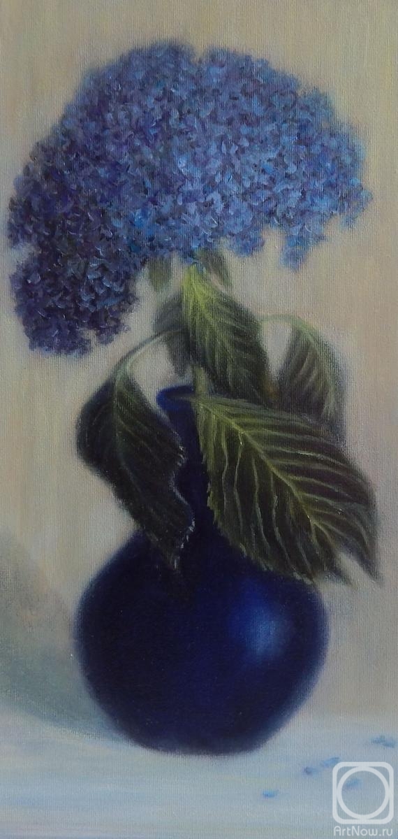 Fomina Lyudmila. Hyacinth in a blue vase