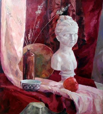 Still life with plaster head. Gerasimova Natalia