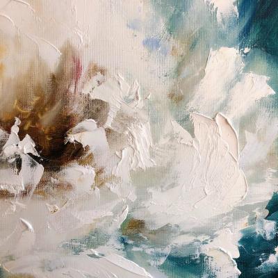 White angel print on canvas. Skromova Marina