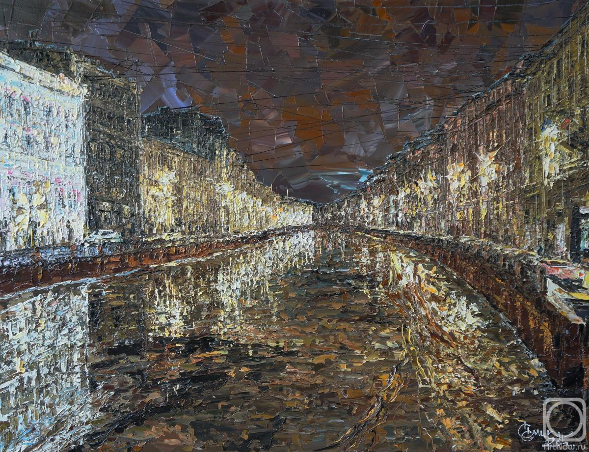 Smirnov Sergey. Lights of night Petersburg