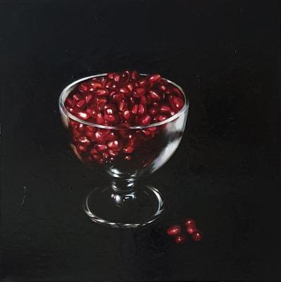 Vase with pomegranate seeds. Bessonova Anna