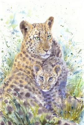 Leopard family. Masterkova Alyona