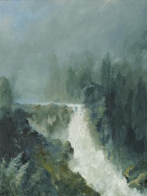A small waterfall. Dobrotvorskiy Aleksey
