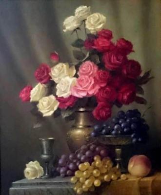 Roses and grapes. Shustin Vladimir
