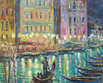 Lights of Venice at Night. Dyomin Pavel