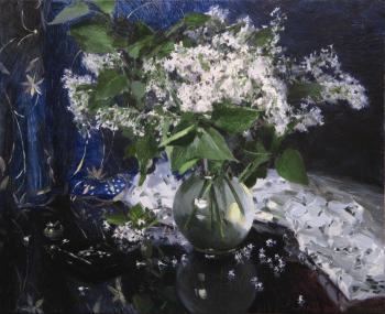 White lilac. Dolgaya Olga