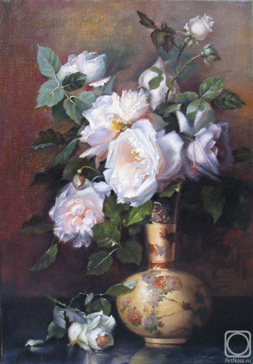    .  .     Marie Nyl-Frosch (1857-1914) Rosen in Vase \ 80\60 2022