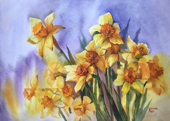 Bouquet of daffodils. Veyner Nataliya