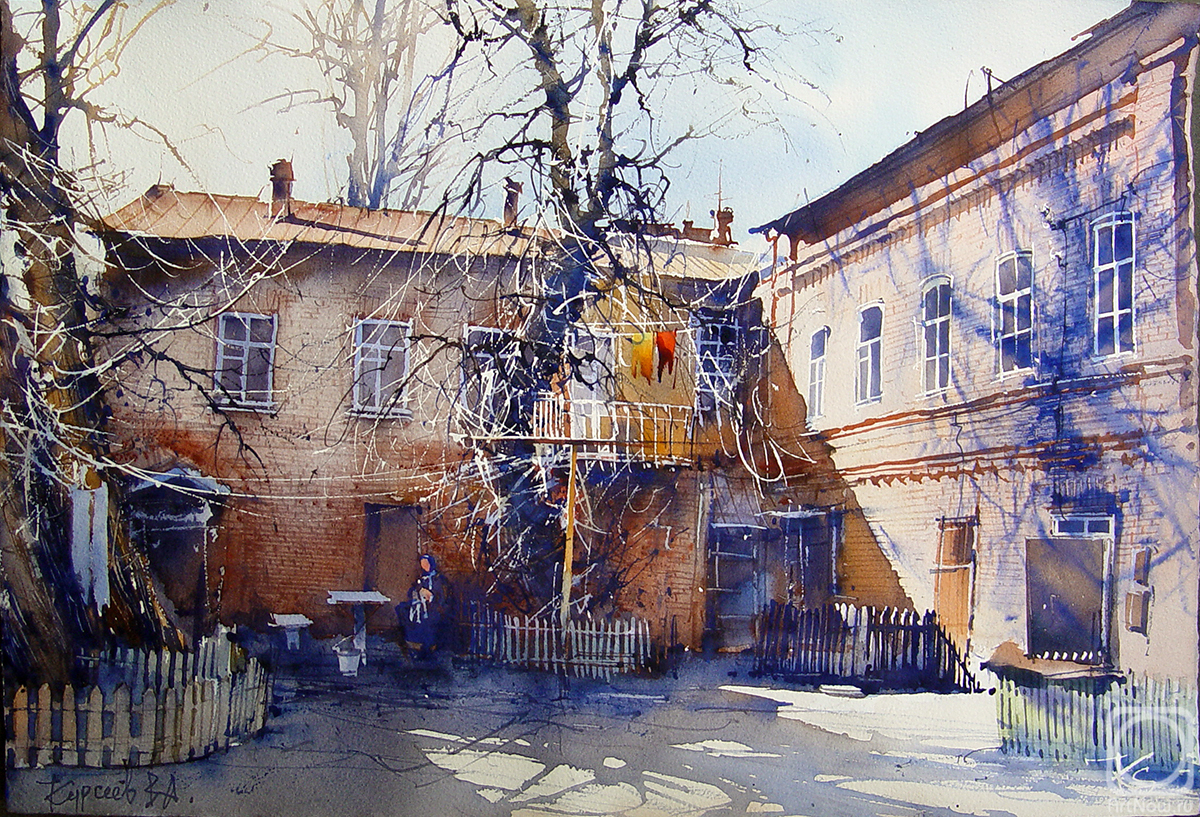 Kurseev Vjacheslav. Courtyard from childhood