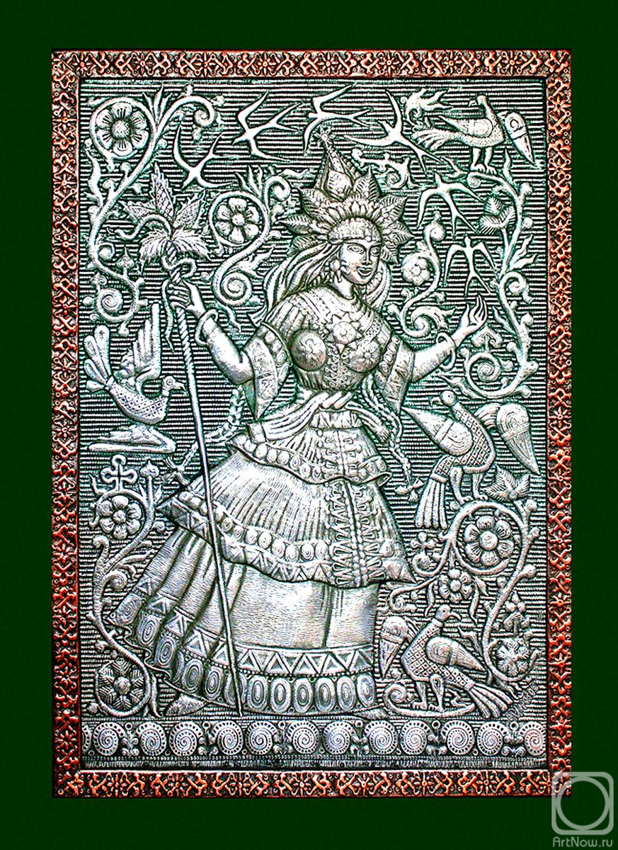 orozov Viktor. Bereginya Bereginya .Panel from the series "Images of Ancient Slavic mythology" Master of coinage, Ancient Rus, Slavic mythology, Bereginya