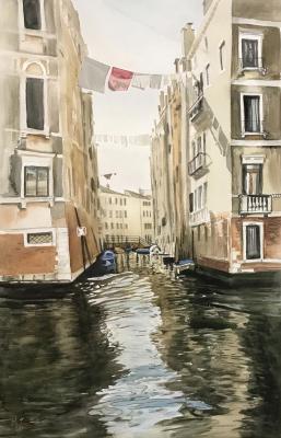 Drying clothes in Venice. Zozoulia Maria