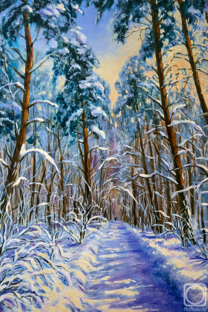 Kirilina Nadezhda. Painting "In the winter park"