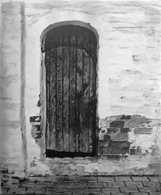 The Monastery door. Rudnik Mihkail