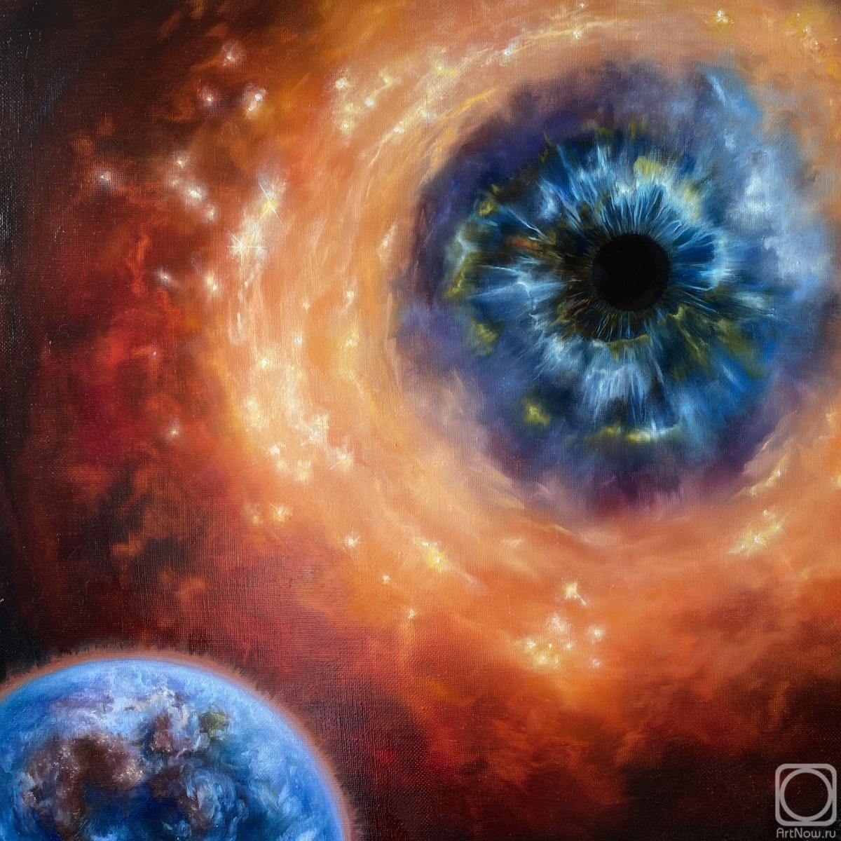 Картина маслом на холсте. Батенкова Лариса. Всевидящее око