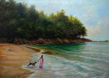 "Walk on the sea shore". Shurganov Vladislav