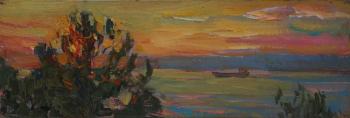 Sunset over the sea. Balakin Artem