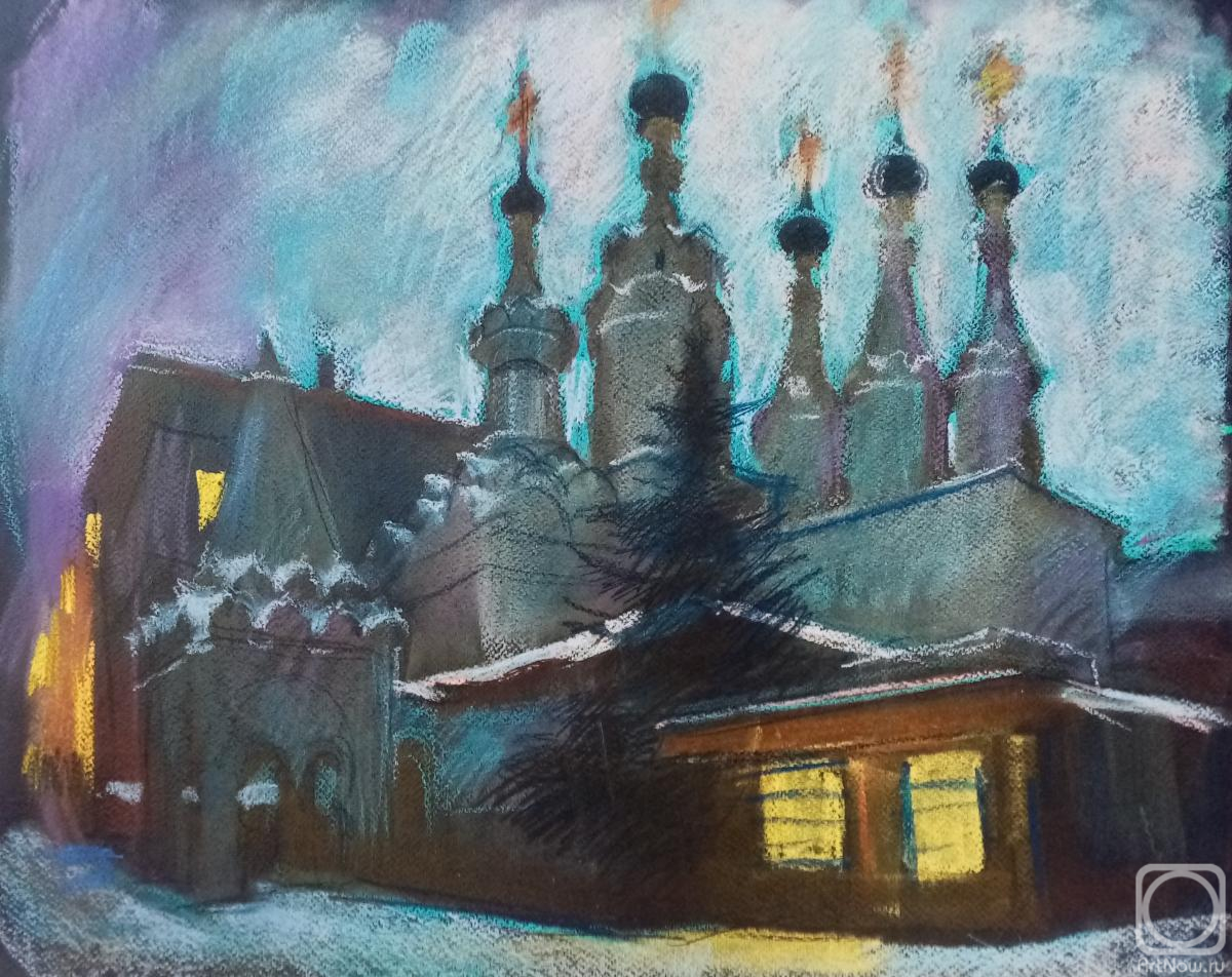 Dobrovolskaya Gayane. Moscow, Church of the Nativity of the Blessed Virgin in Putinki, night