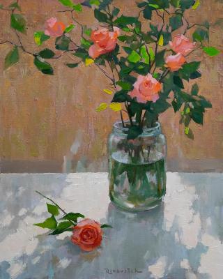 Roses in a jar. Volkov Sergey