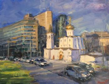 View of the Church of St. Nicholas the Wonderworker near Tverskaya Zastava. Poluyan Yelena