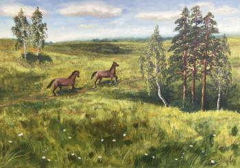 Painting Horses.. Kirilina Nadezhda