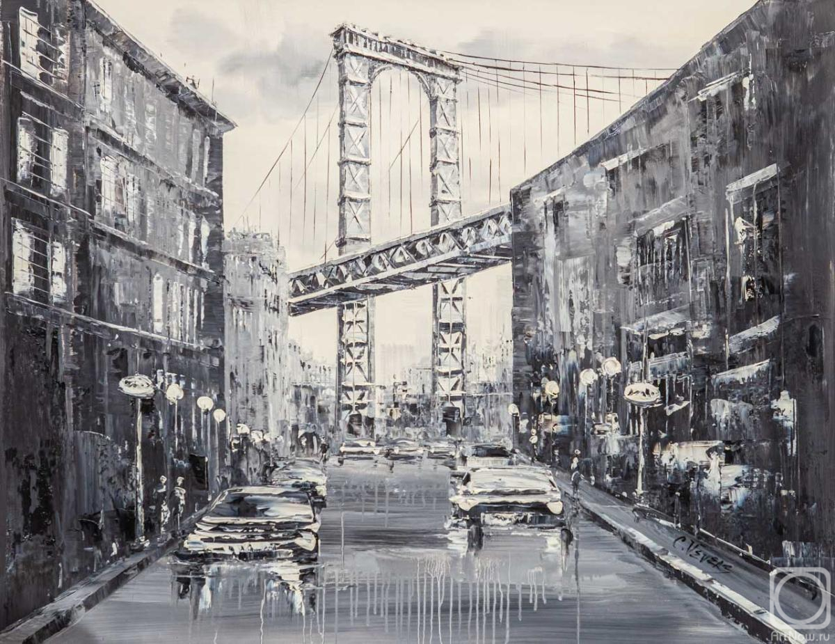 Vevers Christina. New York. Brooklyn Bridge. Monochrome
