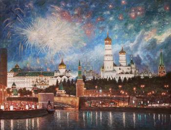 Fireworks are booming over festive Moscow. Razzhivin Igor
