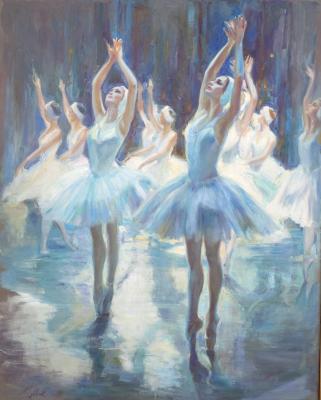 Swan dance (scene from ballet "Swan Lake")